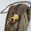 GUCCI GG Supreme Web Sherry Line Bag PVC Beige 007 58 6112 4002 Auth 173387-15