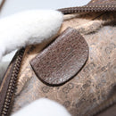 GUCCI GG Supreme Web Sherry Line Bag PVC Beige 007 58 6112 4002 Auth 173387-16