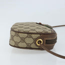 GUCCI GG Supreme Web Sherry Line Bag PVC Beige 007 58 6112 4002 Auth 173387-4