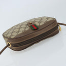 GUCCI GG Supreme Web Sherry Line Bag PVC Beige 007 58 6112 4002 Auth 173387-6