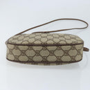 GUCCI GG Supreme Web Sherry Line Bag PVC Beige 007 58 6112 4002 Auth 173387-9
