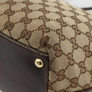 GUCCI GG Canvas Abbey Tote Bag Beige Gold 169946 Auth 173390-12
