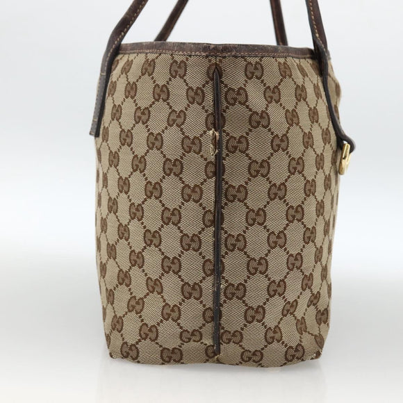 GUCCI GG Canvas Abbey Tote Bag Beige Gold 169946 Auth 173390