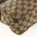 GUCCI GG Canvas Umhängetasche Beige Silber 120841 Original 173391-13