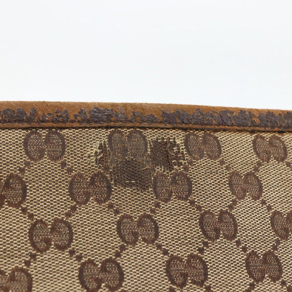 GUCCI GG Canvas Umhängetasche Beige Silber 120841 Original 173391