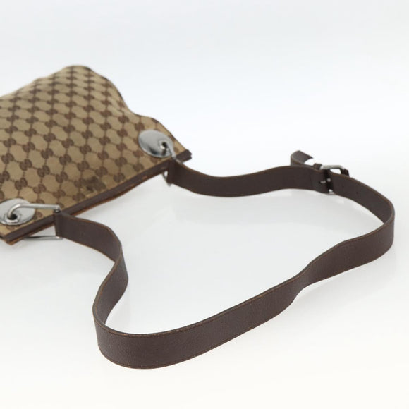 GUCCI GG Canvas Umhängetasche Beige Silber 120841 Original 173391