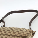GUCCI GG Canvas Umhängetasche Beige Silber 120841 Original 173391-8