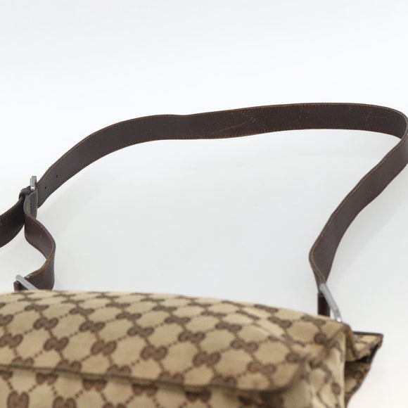 GUCCI GG Canvas Umhängetasche Beige Silber 120841 Original 173391