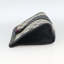 GUCCI GG Supreme Sherry Line Clutch Bag PVC Navy Red 89 01 032 Auth 173392-4