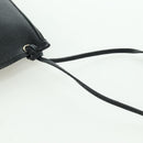 BALENCIAGA Clutch Bag Leather Black Silver Auth 173393A-17