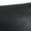 BALENCIAGA Clutch Bag Leather Black Silver Auth 173393A-8