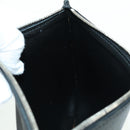 BALENCIAGA Clutch Bag Leather Black Silver Auth 173393A-20