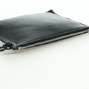 BALENCIAGA Clutch Bag Leather Black Silver Auth 173393A-5