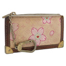 LOUIS VUITTON Monogram Cherry Blossom Pochette Cles Purse M92016 Auth 173411-1