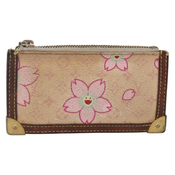 LOUIS VUITTON Monogram Cherry Blossom Pochette Cles Purse M92016 Auth 173411