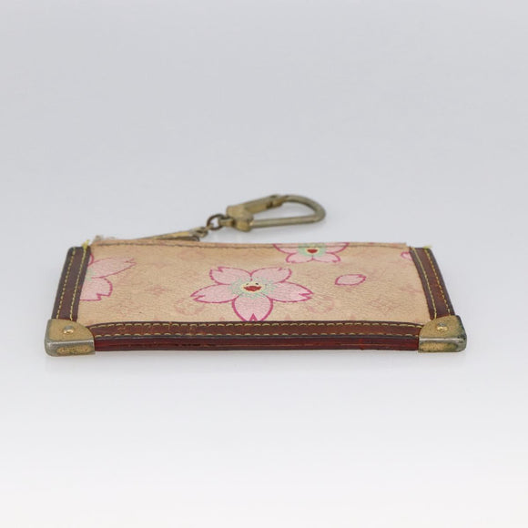 LOUIS VUITTON Monogram Cherry Blossom Pochette Cles Purse M92016 Auth 173411
