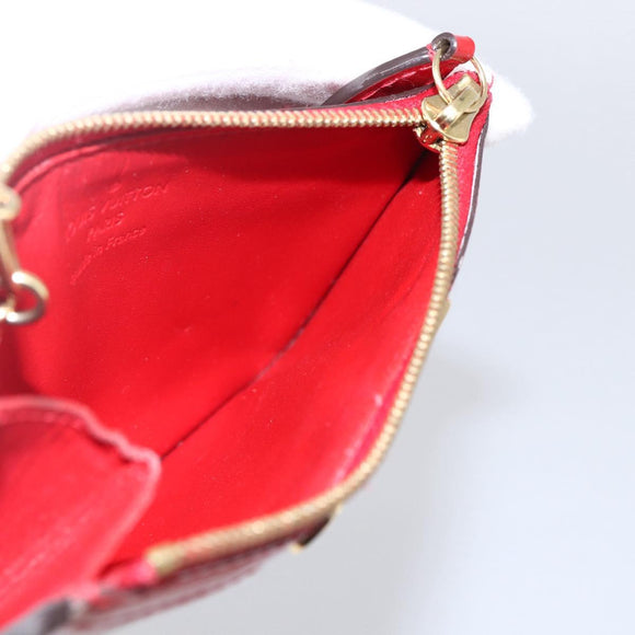 LOUIS VUITTON Vernis Pochette Cles NM Coin Purse Slys M90214 LV Auth 173412