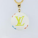 LOUIS VUITTON Monogram Multicolor Astropill Charm White M51911 LV Auth 173421V-4