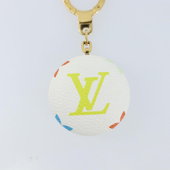 LOUIS VUITTON Monogram Multicolor Astropill Charm White M51911 LV Auth 173421V