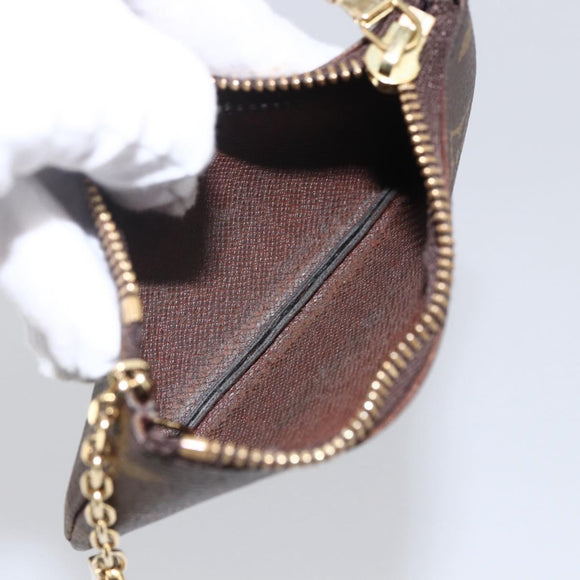 LOUIS VUITTON Monogram Pochette Cles Coin Purse M60033 LV Auth 173422