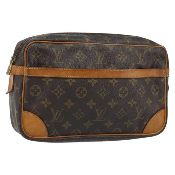 LOUIS VUITTON Monogram Compiegne 28 Clutch Bag M51845 LV Auth 173428