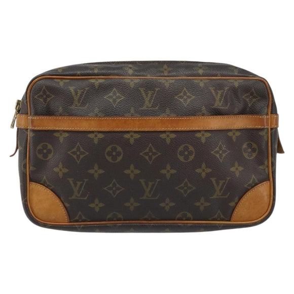 LOUIS VUITTON Monogram Compiegne 28 Clutch Bag M51845 LV Auth 173428