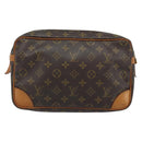 LOUIS VUITTON Monogram Compiegne 28 Clutch Bag M51845 LV Auth 173428-2
