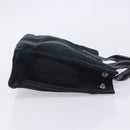 HERMES Fourre Tout PM Hand Bag Canvas Black Silver Auth 173430-4