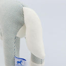 HERMES Cheval Honore Époque Stuffed Cotton Light Blue Auth 173436M-13