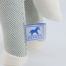 HERMES Cheval Honore Époque Stuffed Cotton Light Blue Auth 173436M-14