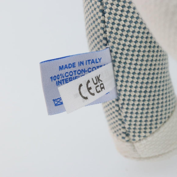 HERMES Cheval Honore Époque Stuffed Cotton Light Blue Auth 173436M