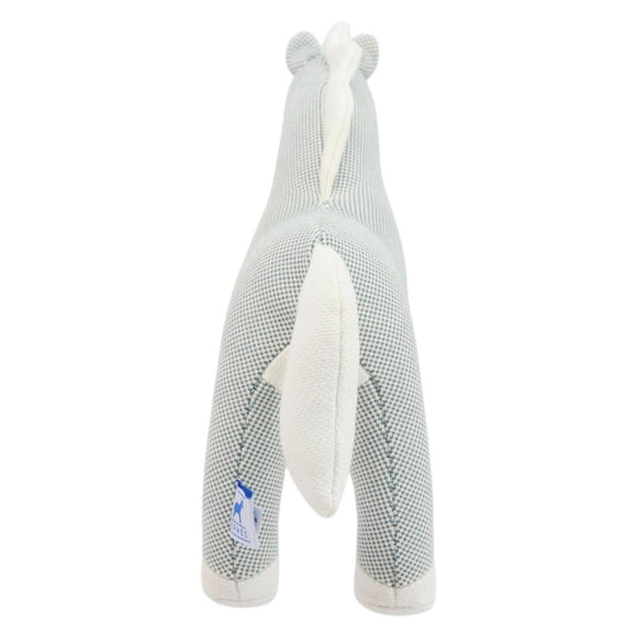 HERMES Cheval Honore Époque Stuffed Cotton Light Blue Auth 173436M