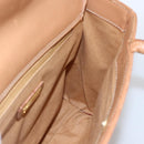 Burberrys Nova Check Hand Bag Leather Beige Gold Auth 173439-17