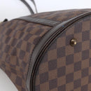 LOUIS VUITTON Damier Ebene Bucket GM Shoulder Bag N42236 LV Auth 173441-15