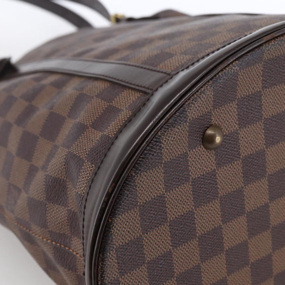 LOUIS VUITTON Damier Ebene Bucket GM Shoulder Bag N42236 LV Auth 173441