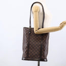 LOUIS VUITTON Damier Ebene Bucket GM Shoulder Bag N42236 LV Auth 173441-23