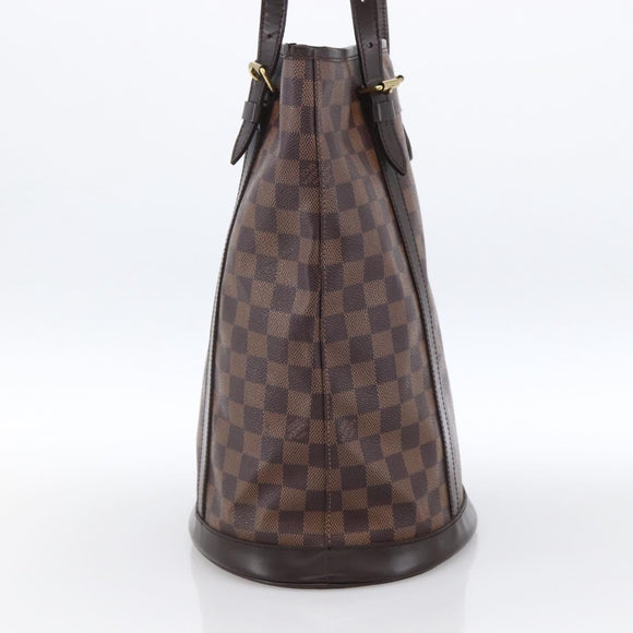 LOUIS VUITTON Damier Ebene Bucket GM Shoulder Bag N42236 LV Auth 173441