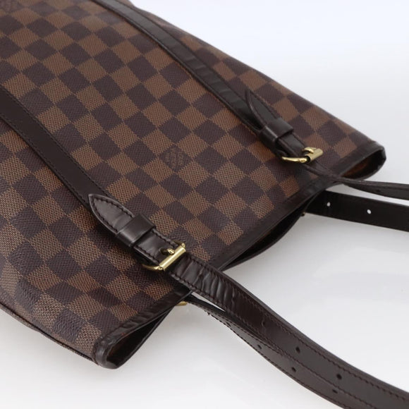 LOUIS VUITTON Damier Ebene Bucket GM Shoulder Bag N42236 LV Auth 173441