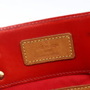 LOUIS VUITTON Monogram Vernis Reade MM Hand Bag Red Rouge M91086 LV Auth 173446-10