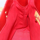 LOUIS VUITTON Monogram Vernis Reade MM Hand Bag Red Rouge M91086 LV Auth 173446-18