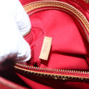 LOUIS VUITTON Monogram Vernis Reade MM Hand Bag Red Rouge M91086 LV Auth 173446-12