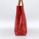 LOUIS VUITTON Monogram Vernis Reade MM Hand Bag Red Rouge M91086 LV Auth 173446-3