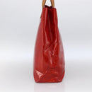 LOUIS VUITTON Monogram Vernis Reade MM Hand Bag Red Rouge M91086 LV Auth 173446-4