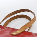 LOUIS VUITTON Monogram Vernis Reade MM Hand Bag Red Rouge M91086 LV Auth 173446-8