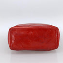 LOUIS VUITTON Monogram Vernis Reade MM Hand Bag Red Rouge M91086 LV Auth 173446-5
