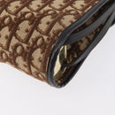 Christian Dior Trotter Canvas Shoulder Bag Beige Gold Auth 173448-13