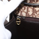 Christian Dior Trotter Canvas Shoulder Bag Beige Gold Auth 173448-19