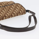 Christian Dior Trotter Canvas Shoulder Bag Beige Gold Auth 173448-7