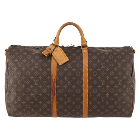 LOUIS VUITTON Monogram Keepall Bandouliere 60 Boston Bag M41412 LV Auth 173451