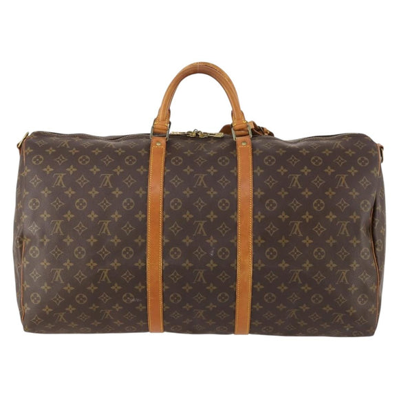 LOUIS VUITTON Monogram Keepall Bandouliere 60 Boston Bag M41412 LV Auth 173451